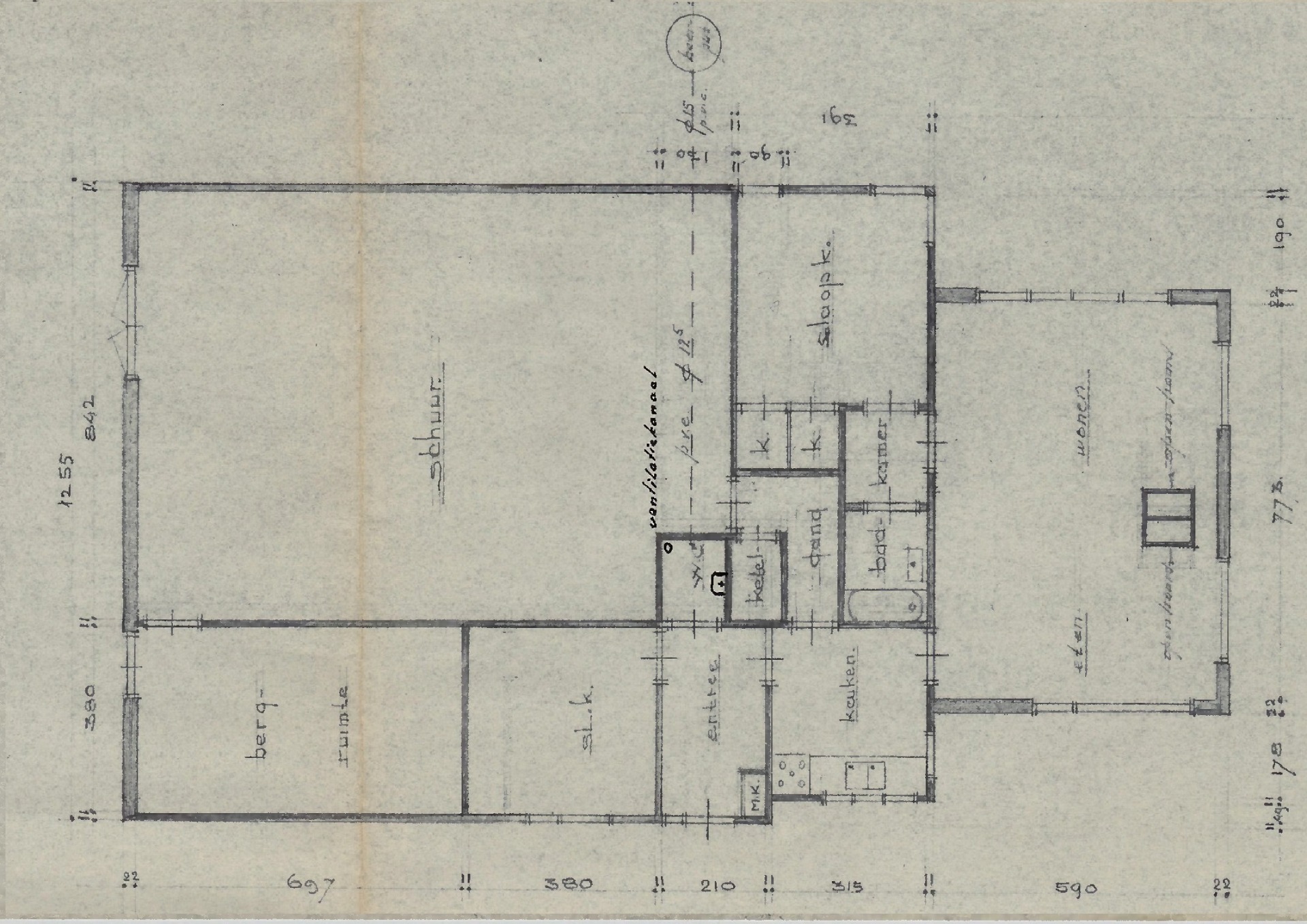 plattegrond vanaf 1973