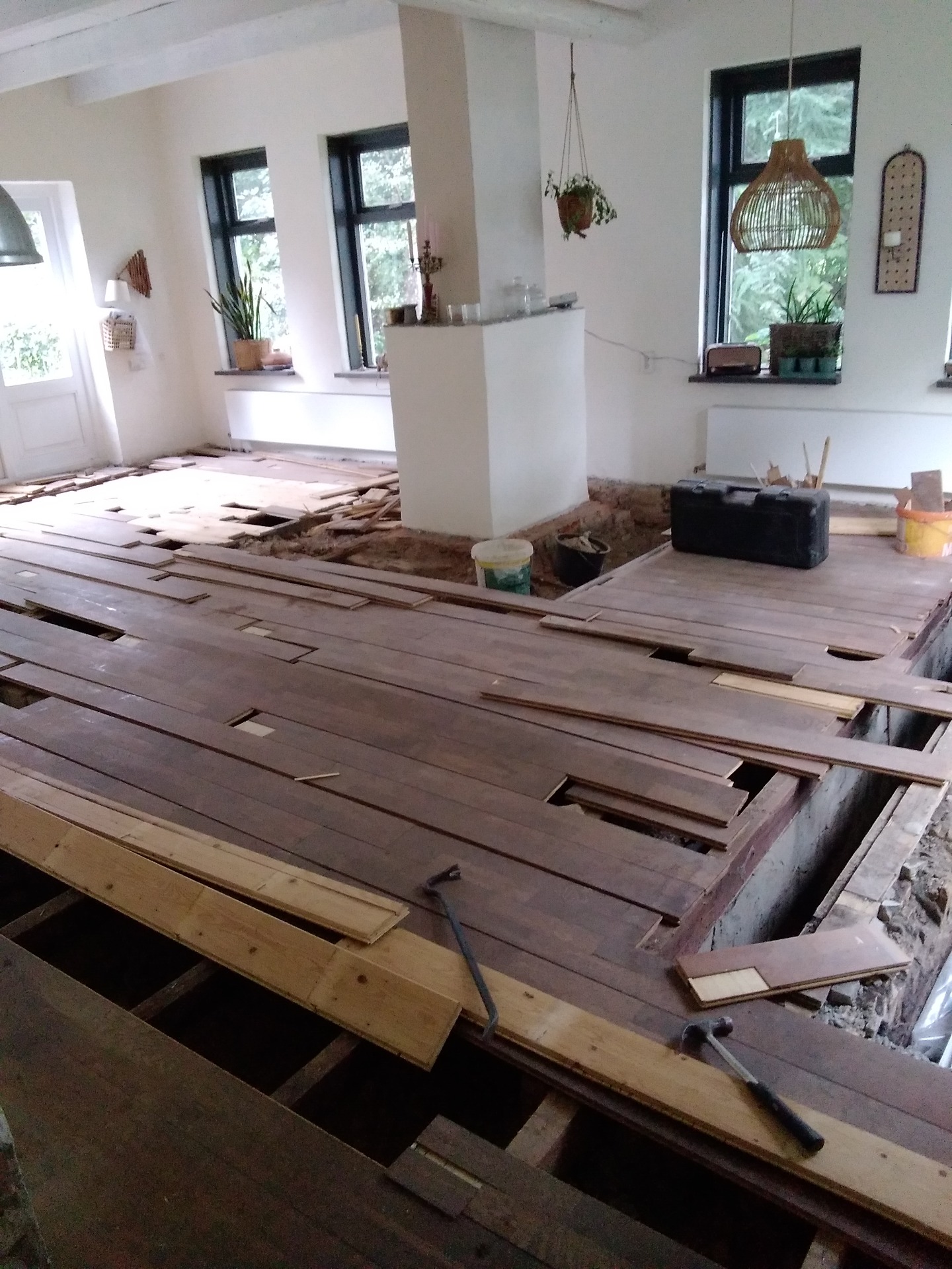 september 2025, sloop van parketvloer